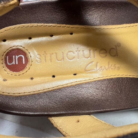 Clark’s Unstructured Un.Crow Strappy Sandals Bronze Leather 83685 Size 10M - Picture 8 of 9